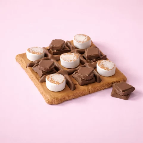 S’mores Tic Tac Toe Game Board