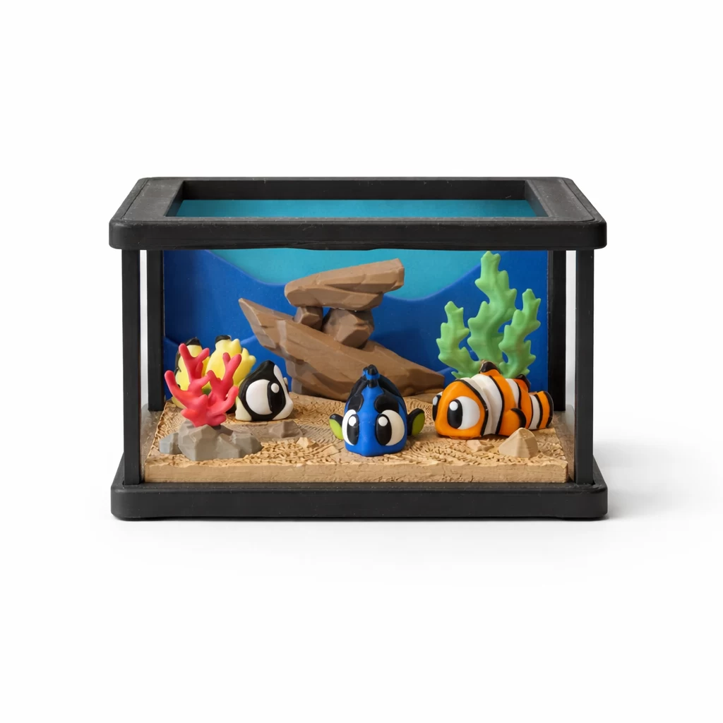 Fish Tank Aquarium Playset