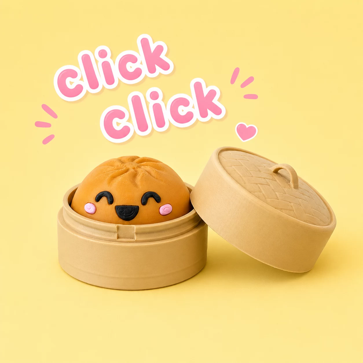 Mystery Kawaii Dumpling Bun Fidget Clicker thumbnail